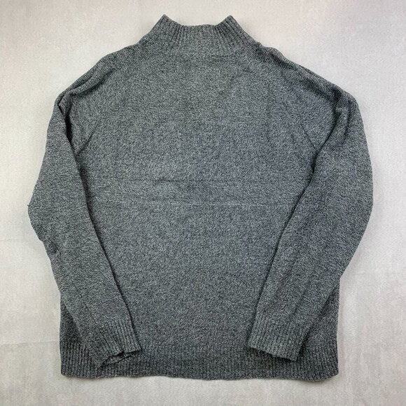 Smartwool Mens Sweater XL Gray Heather Ripple Ridge 1/2 Zip Pullover Long Sleeve - Picture 7 of 7